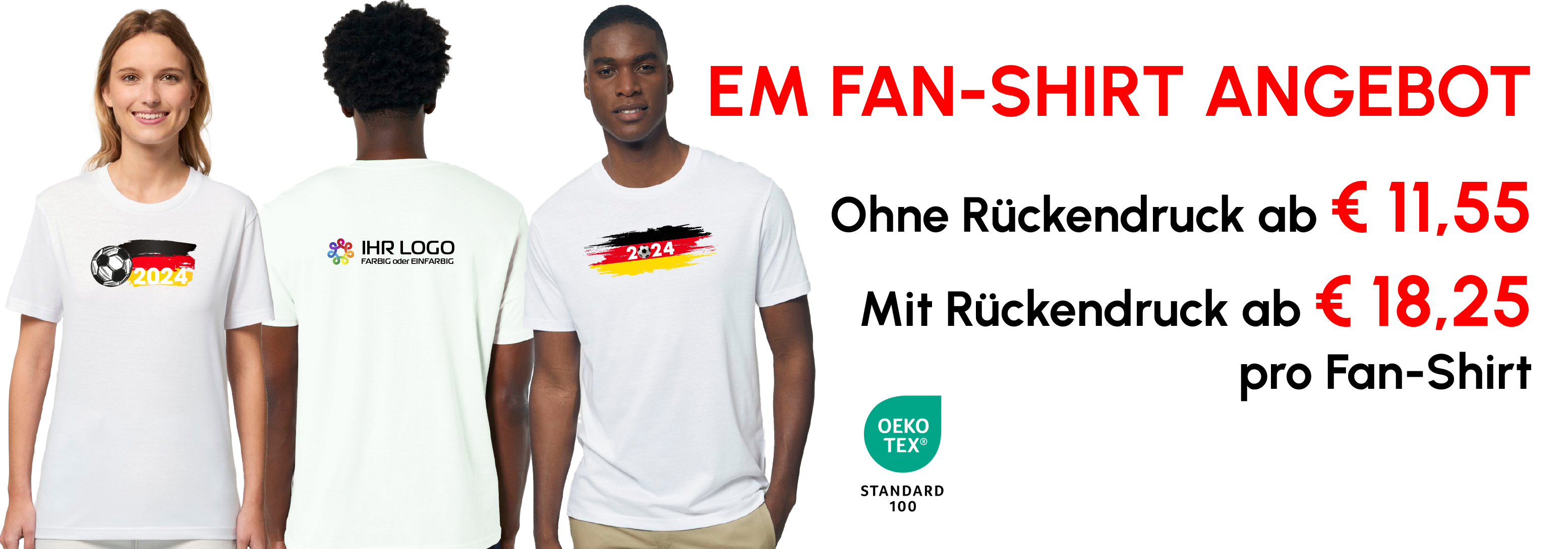 Das EM Fan Shirt 2024 Angebot - Für das Wir-Gefühl zur Fussball EM